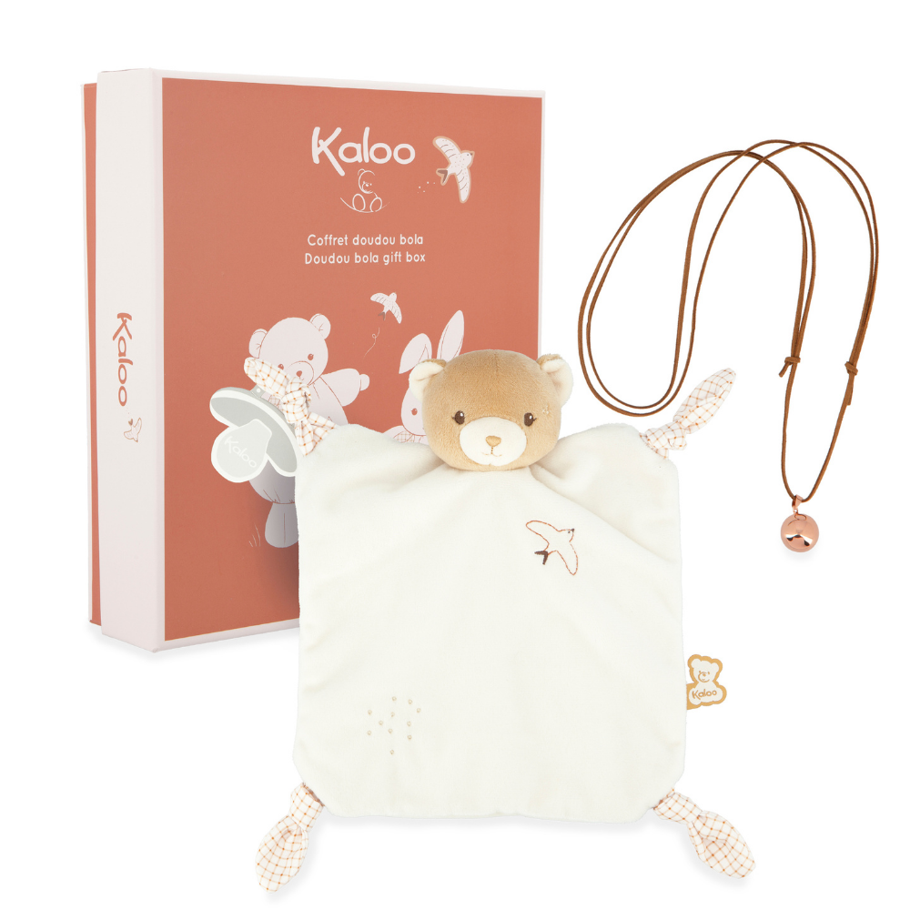 Kaloo - Cream Bear Comforter & Bola Gift Set