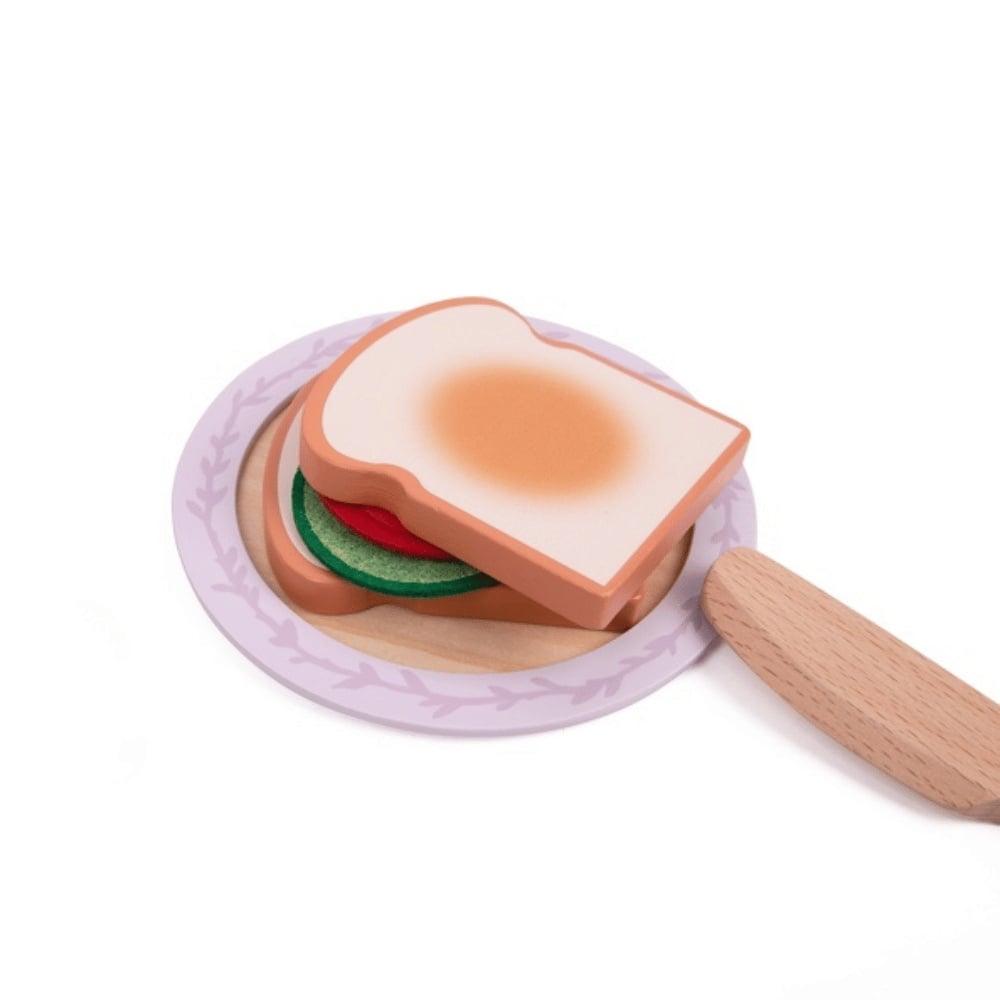 Classic World - Pretend & Play - Wooden Toaster Breakfast Set - 13pcs - Image 9
