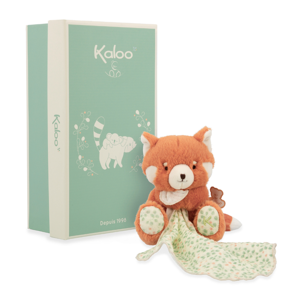 Kaloo - Comforter - Red Panda with Muslin