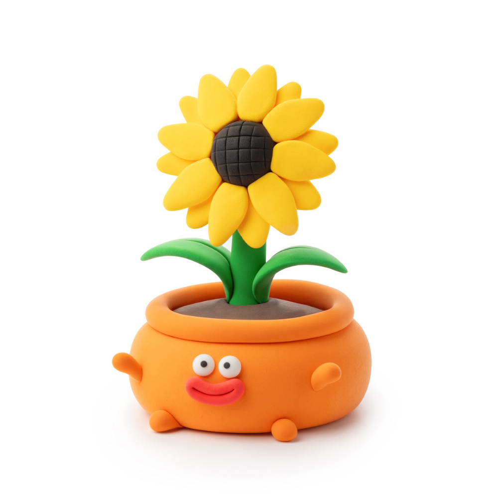 Hey Clay - Modelling Air-Dry Clay with Fun Interactive App - Plant Friends, 15 cans - Image 3