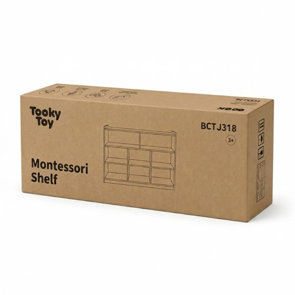 TookyToy - Wooden Shelf and Toy Storage for Kids Room: Plywood 114x60cm - Image 5