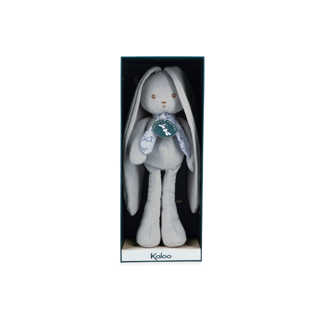 Kaloo - Soft Toy - Blue Rabbit Puppet - 25cm - Image 8