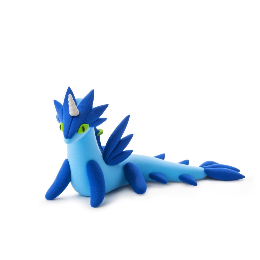 Hey Clay - Modelling Air-Dry Clay with Fun Interactive App - Reef, Series Dragon Island, 3 cans - Image 3