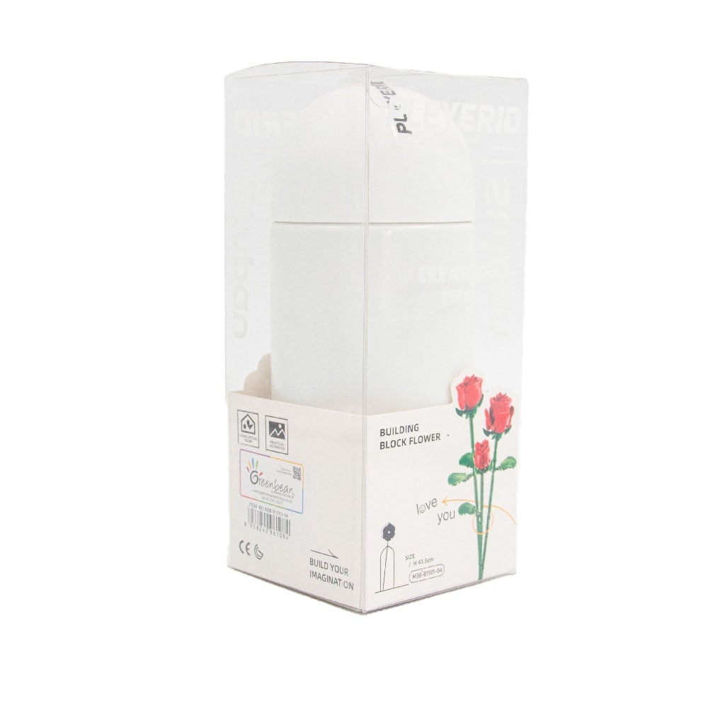 Sluban Building Set: Pleyerid - Flowers - Red Rose - 258pcs - Image 6