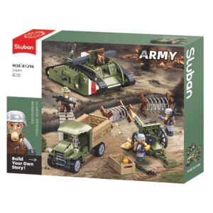 Sluban Building Set: Army - WWI Mark V Tank Offensive - 516 Pieces