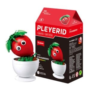 Sluban Building Set: Pleyerid - Potted Plants - Strawberry - 57pcs