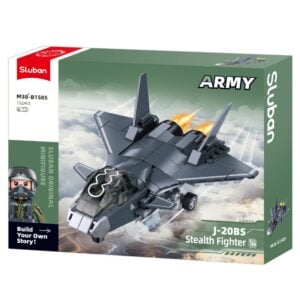 Sluban Building Set: Army - J-20BS Stealth Fighter Jet 1/65 Scale - 152pcs