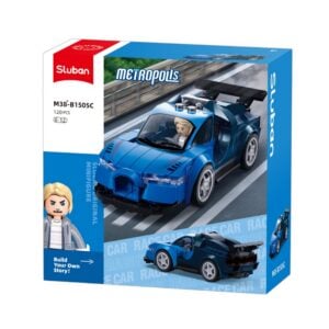 Sluban Building Set: Metropolis - Sports Car (Blue) - 120pcs