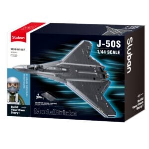 Sluban Building Set: ModelBricks - J-50S Stealth Fighter Jet - 879pcs