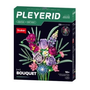 Sluban Building Set: Pleyerid - Mixed Flower Bouquet with LED Lighting